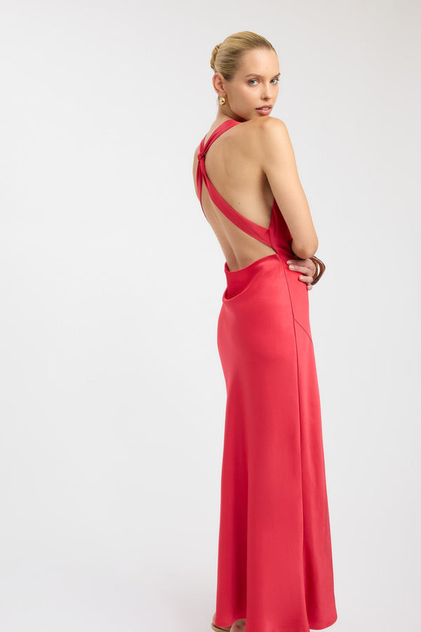Kookai Palermo Cowl Maxi Dress Ruby