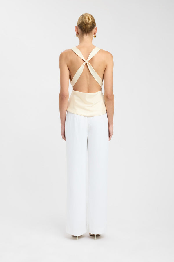 Kookai Palermo Cowl Top Lemon Sorbet