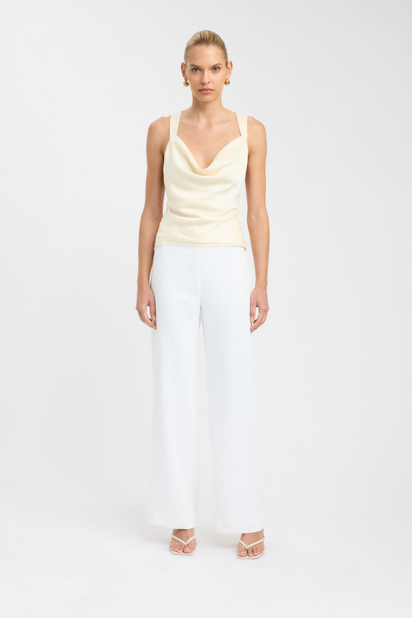 kookai Palermo Cowl Top Lemon Sorbet