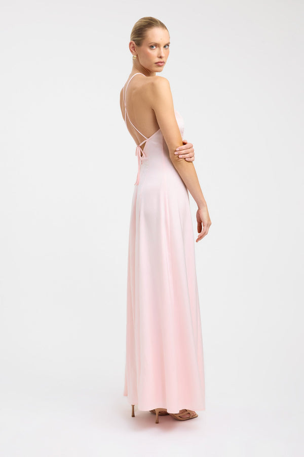 Kookai Palermo Cross Back Dress Heavenly Pink