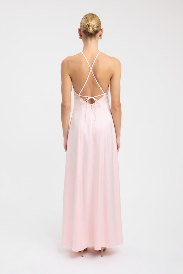 Kookai Palermo Cross Back Dress Heavenly Pink