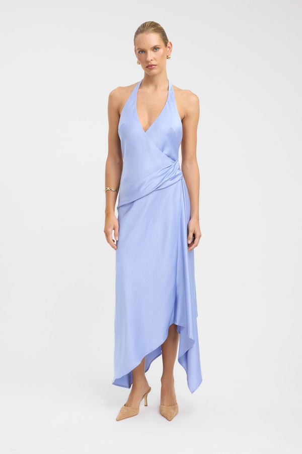 kookai Palermo Godet Dress Lavender Blue