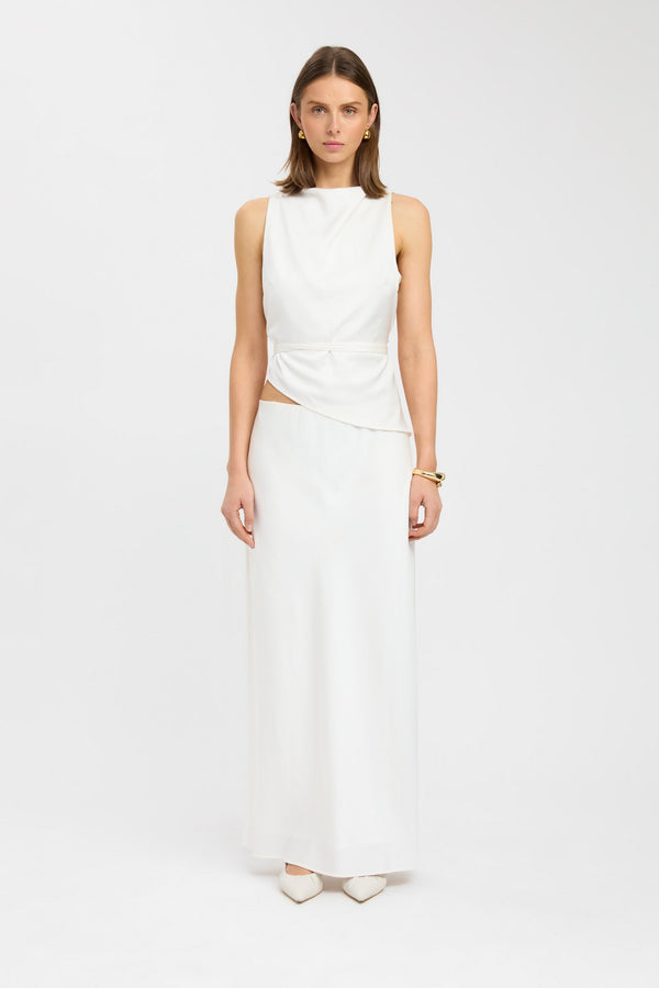 kookai Palermo High Cowl Top Ivory