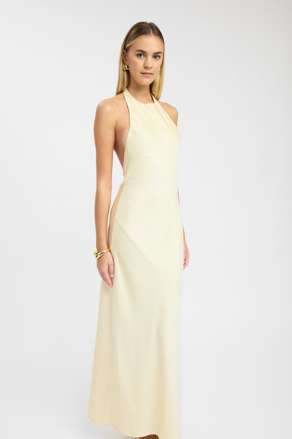 Kookai Palermo Maxi Dress Lemon Sorbet