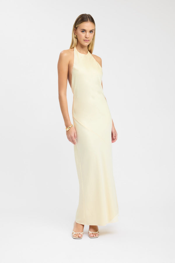 Kookai Palermo Maxi Dress Lemon Sorbet