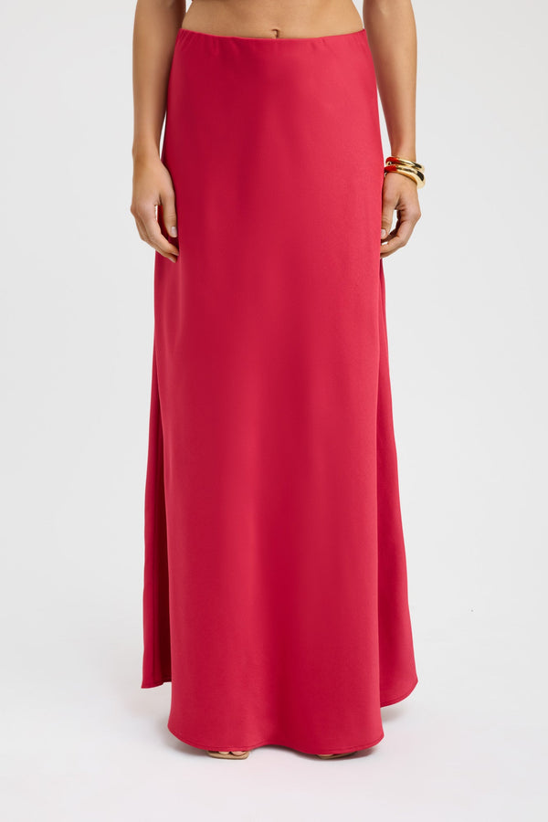 Kookai Palermo Maxi Skirt Crimson
