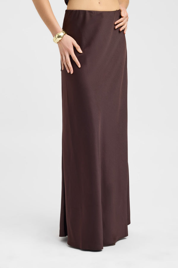 Kookai Palermo Maxi Skirt Mahogany