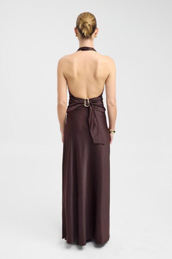 Kookai Palermo Maxi Skirt Mahogany