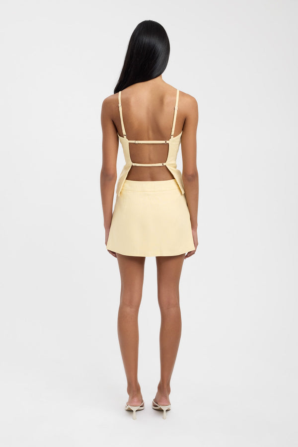 Kookai Palm Adjustable Top Banana Crepe