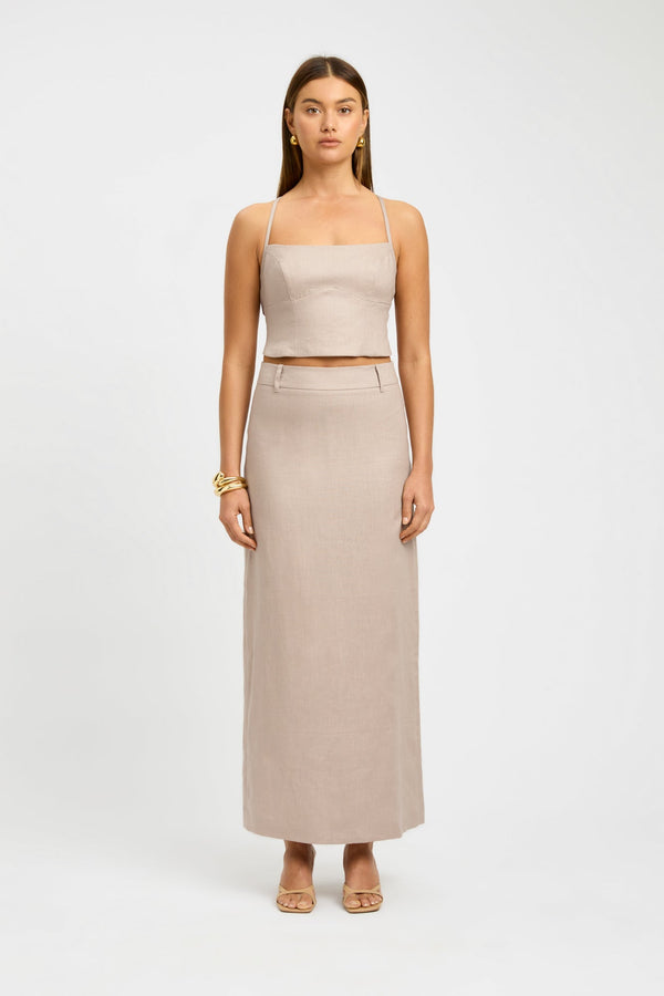 kookai Palm Core Skirt Mushroom