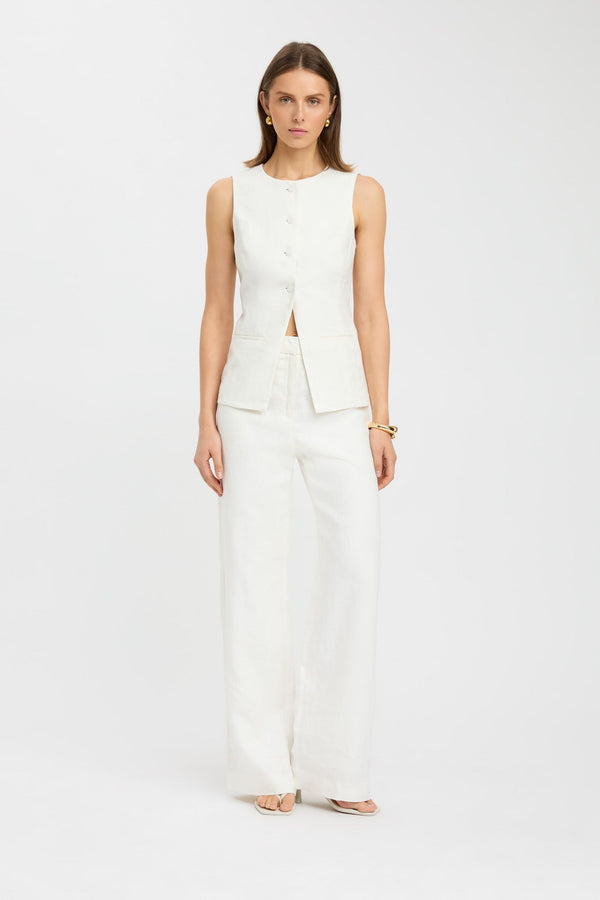 kookai Palm Crew Vest Coconut Milk