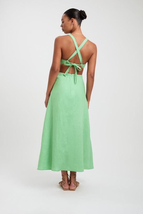 Kookai Palm Midi Dress Foliage