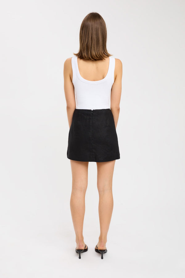 Kookai Palm Staple Mini Skirt Black