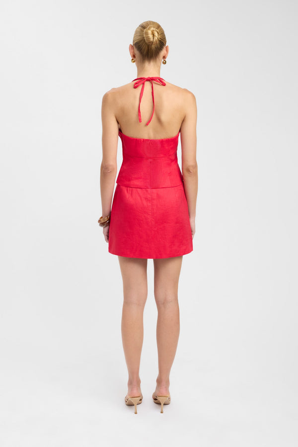 Kookai Palm Staple Mini Skirt Lychee