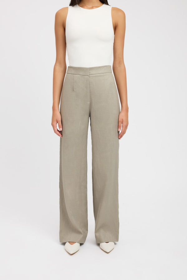 Kookai Palm Staple Pant Vintage Khaki