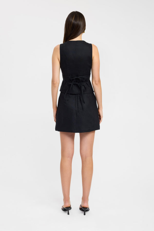 Kookai Palm Tie Top Black