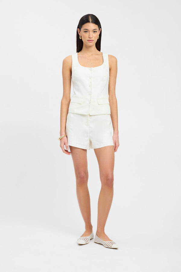 kookai Palm Vest Top Coconut Milk
