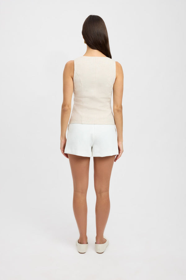 Kookai Palm Vest Top Wheat