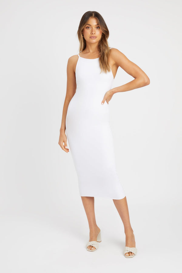 kookai Parker Tank Dress White