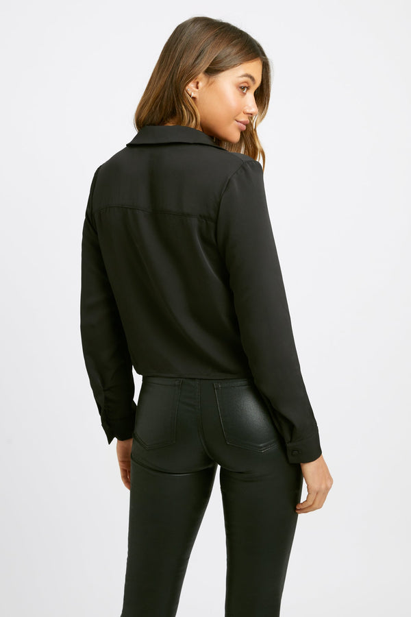 Kookai Pearl Pocket Shirt Black
