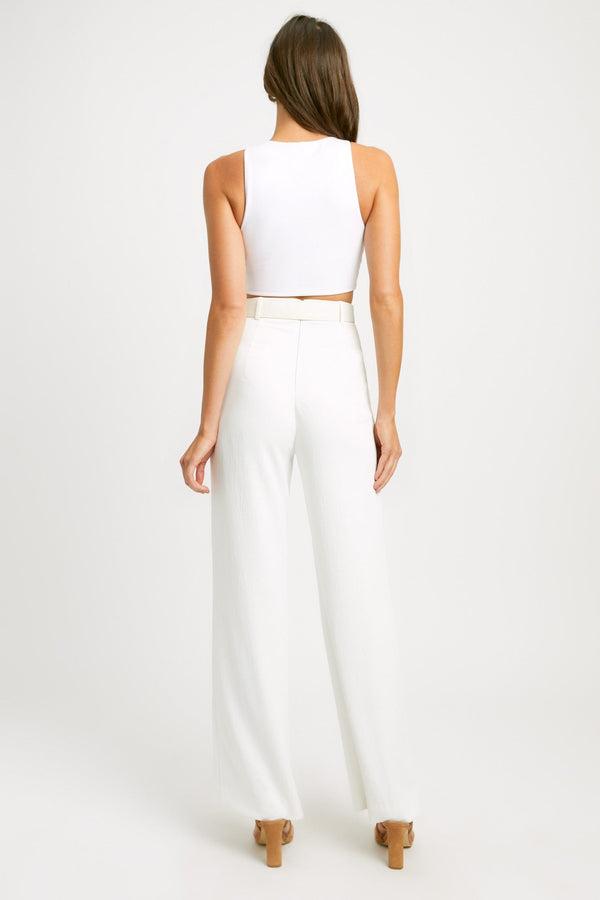 Kookai Penelope Wide Leg Pants Natural White