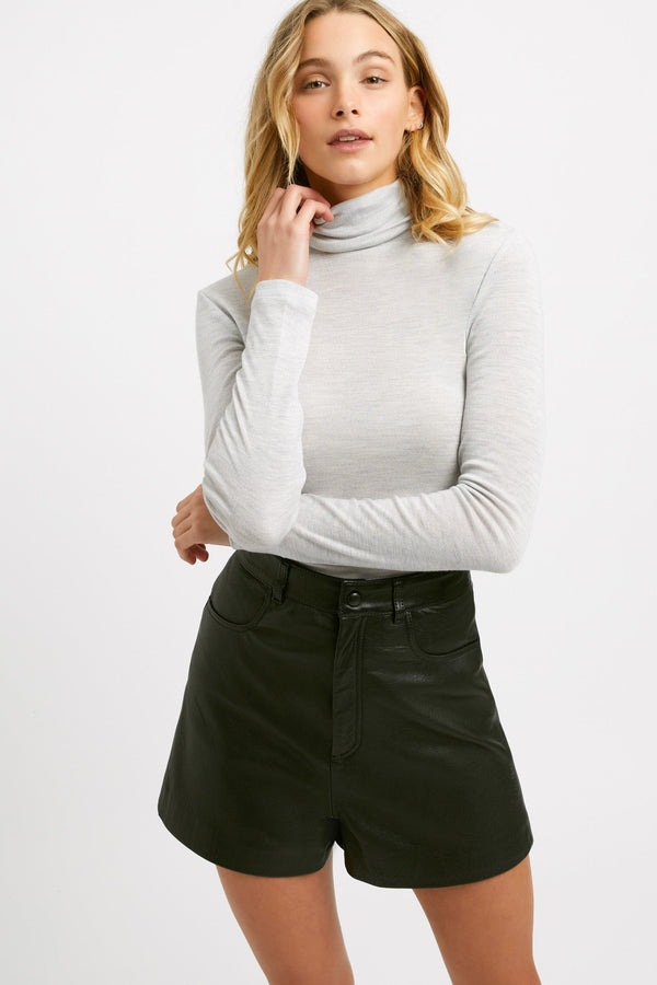 kookai Perfect Polo Mid Grey Marle