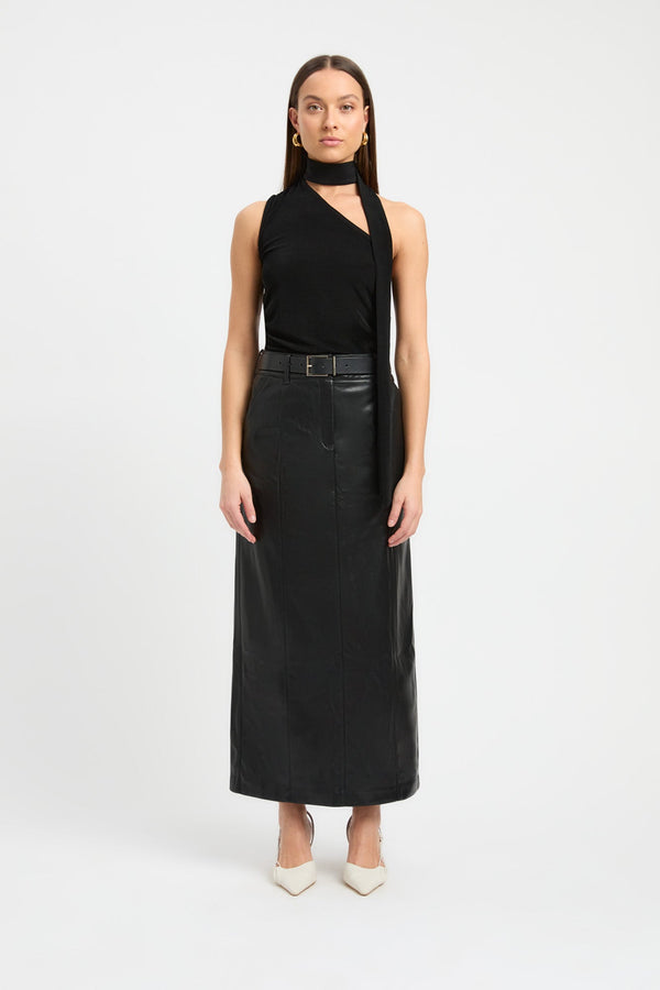 Kookai Phoenix Midi Skirt Black