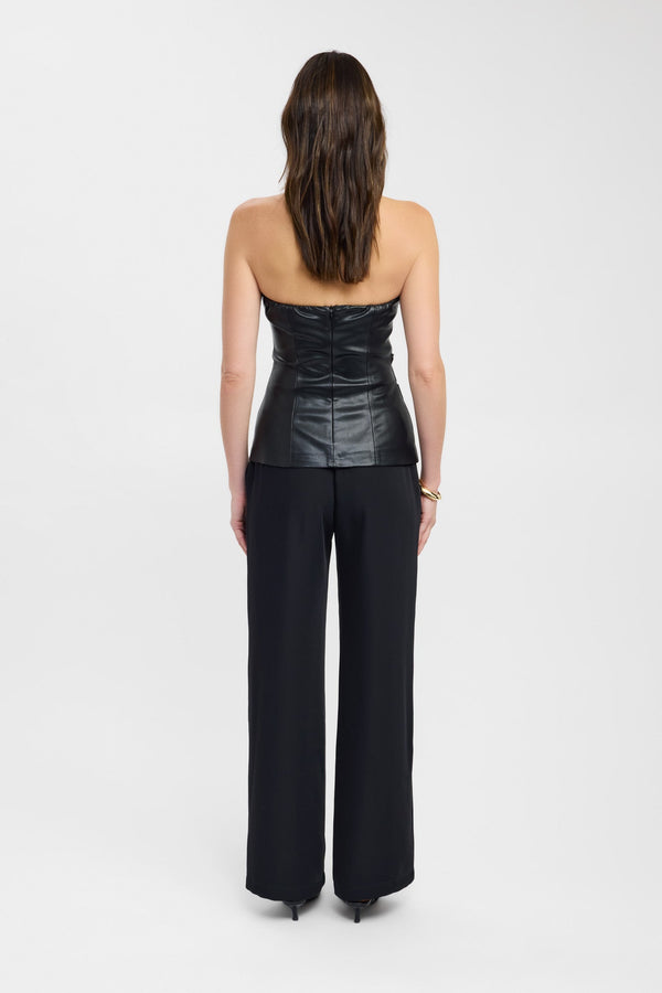 Kookai Phoenix Rouched Top Black