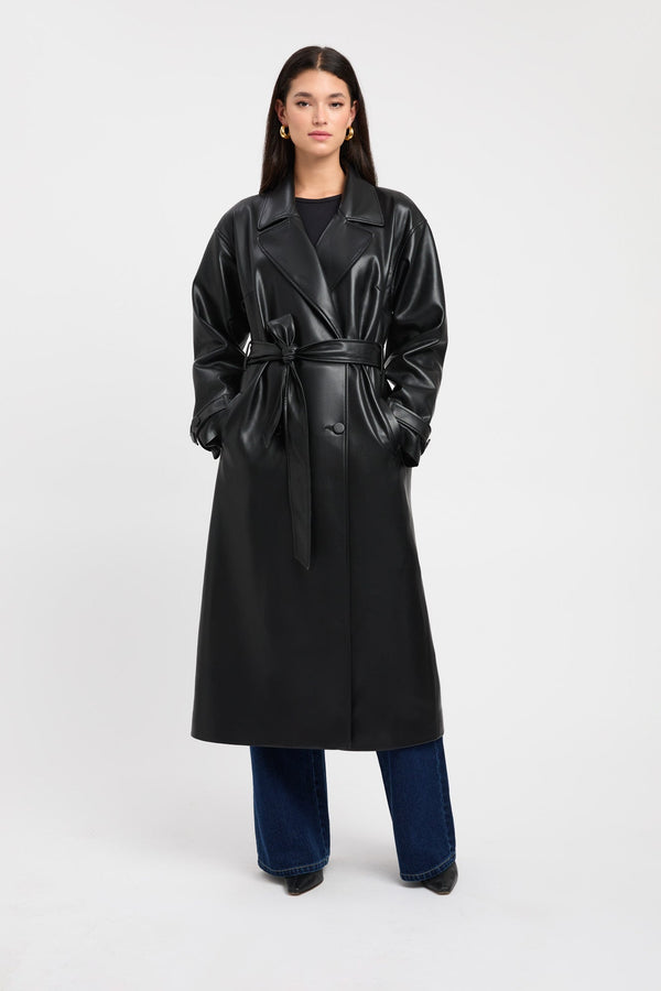 Kookai Phoenix Trench Coat Black