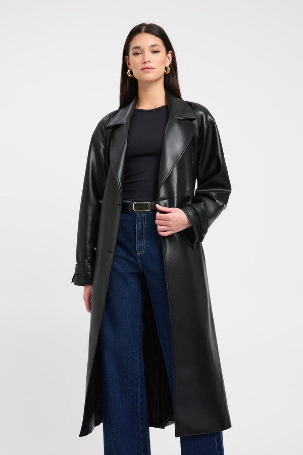 Kookai Phoenix Trench Coat Black