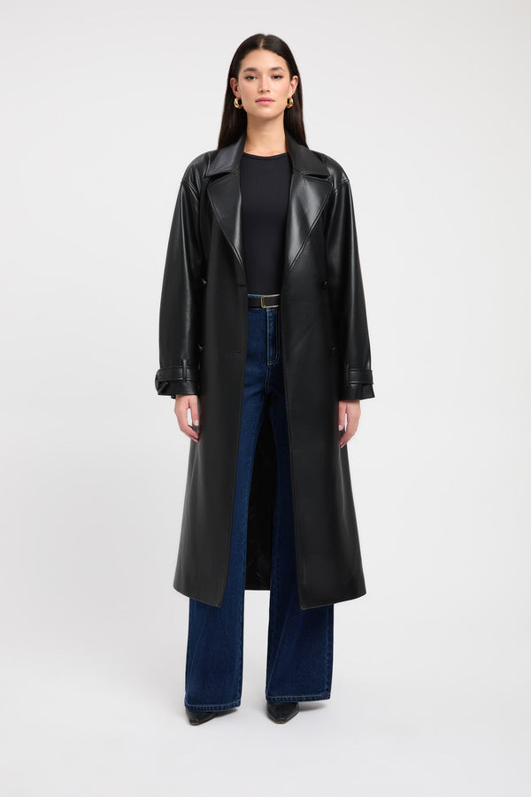 kookai Phoenix Trench Coat Black