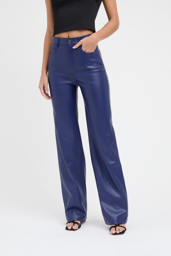 Kookai Phoenix Wide Leg Pant Dark Sapphire
