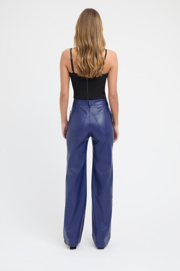 Kookai Phoenix Wide Leg Pant Dark Sapphire