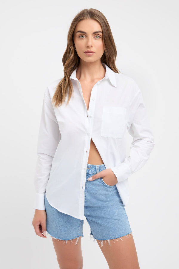 kookai Poplin Sunday Shirt White