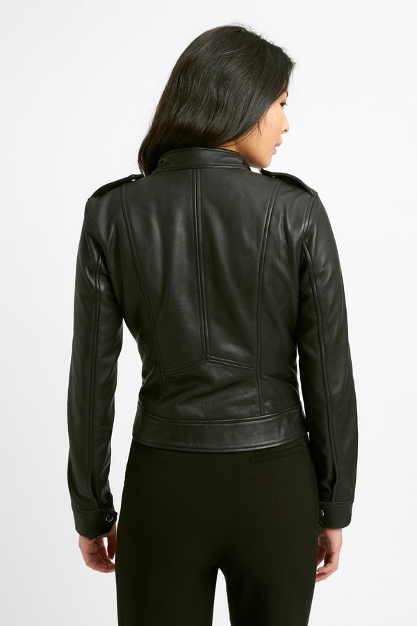 Kookai Porto Leather Jacket Black