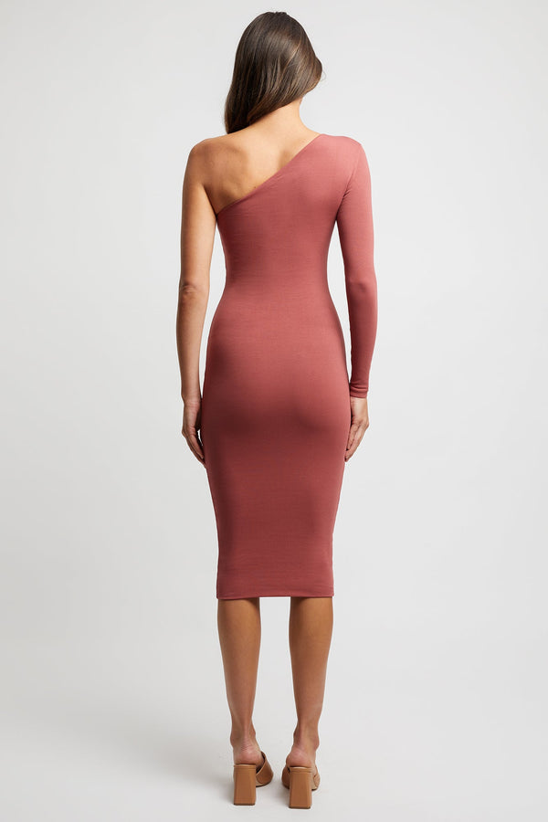 Kookai Queenie Long Sleeve Dress Sangria
