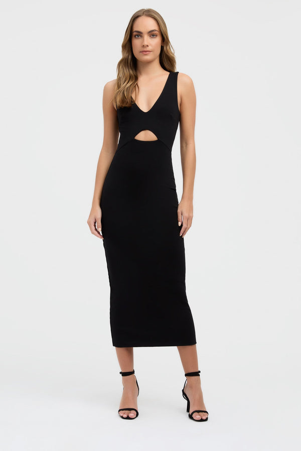 Kookai Rachelle Midi Dress Black