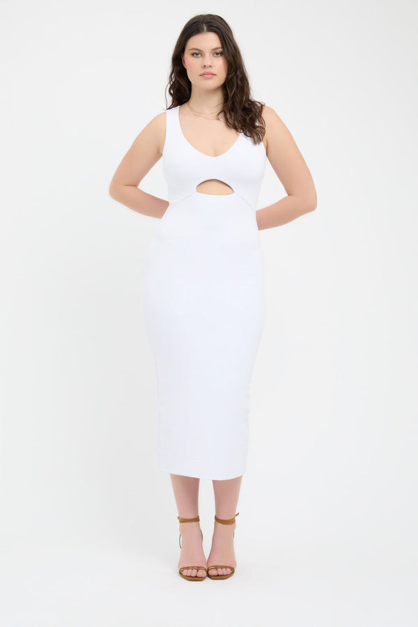 Kookai Rachelle Midi Dress White