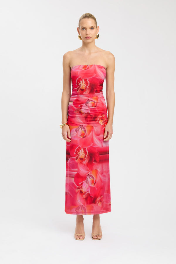 kookai Rae Strapless Dress Pink