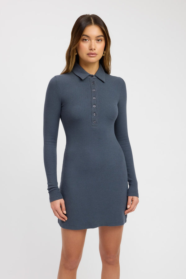 Kookai Richie Long Sleeve Mini Dress Iron