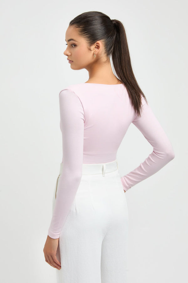 Kookai Riley Scoop Top Cool Pink