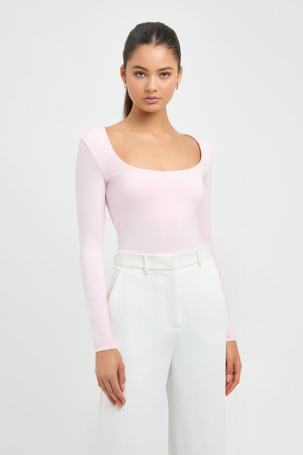 kookai Riley Scoop Top Cool Pink