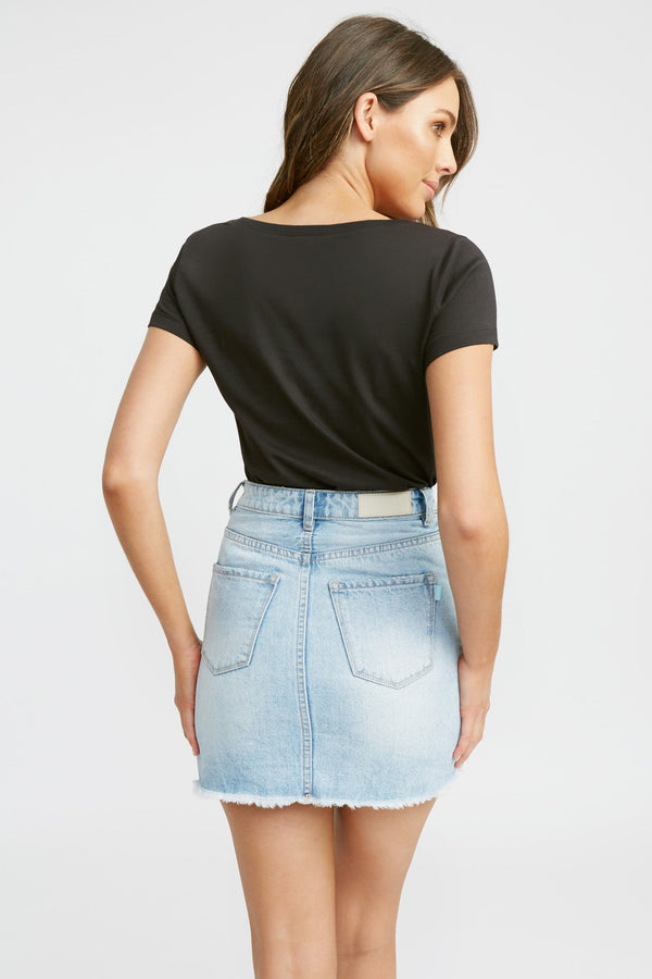 Kookai Rita Vee Tee Black