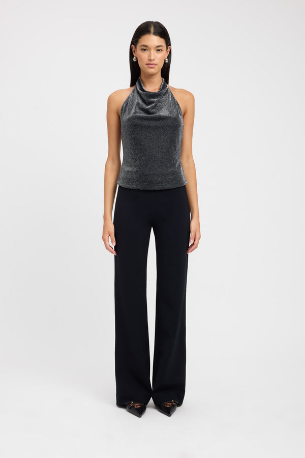 kookai Ritz Cowl Top Gunmetal