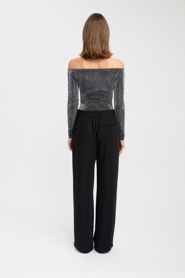 Kookai Ritz Off Shoulder Top Gunmetal