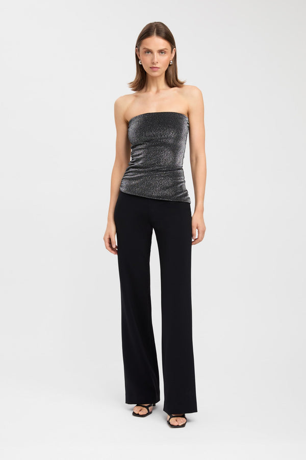 kookai Ritz Strapless Top Gunmetal