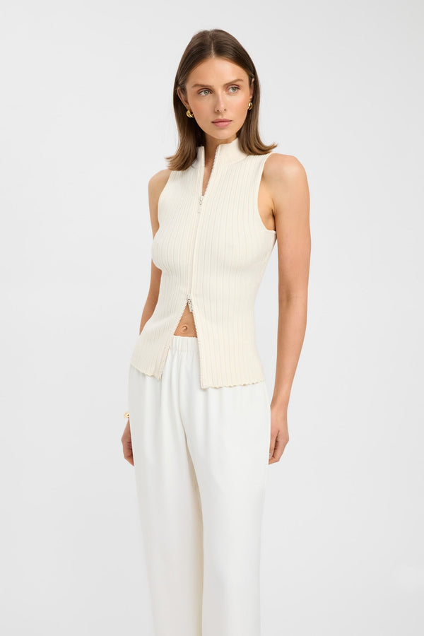 Kookai River Sleeveless Top Eggnog