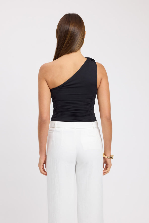 Kookai Rose Rouched Top Black