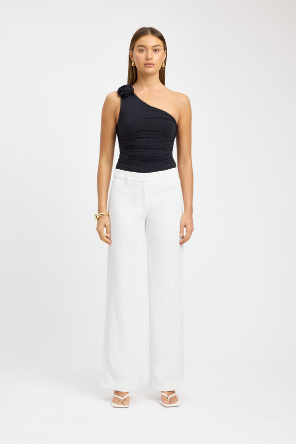 kookai Rose Rouched Top Black