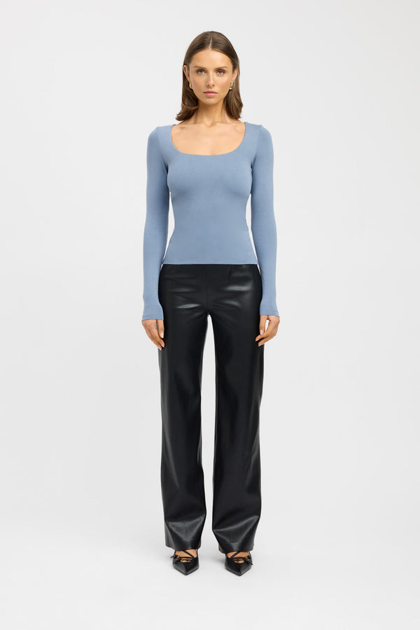 kookai Rosie Long Sleeve Top Flintstone